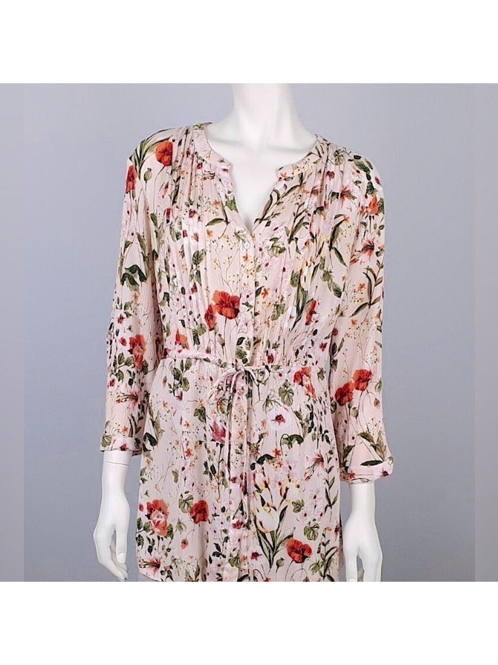 109.Hilary Radley| Pink floral blouse
